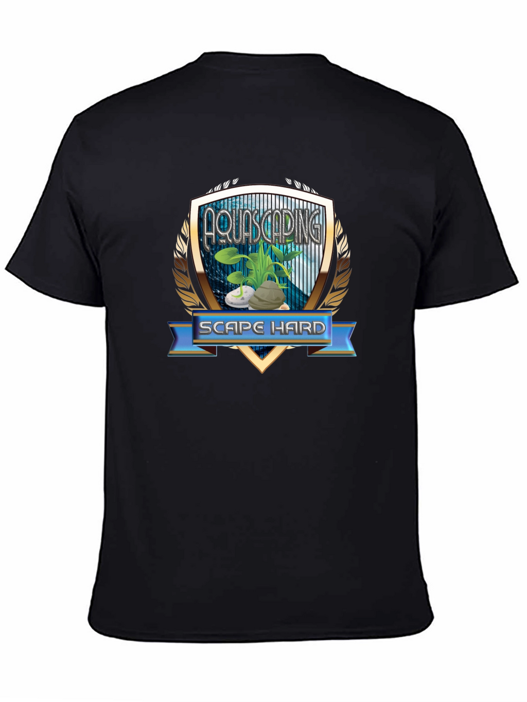 Aquascaping Scape Hard Graphic T-Shirt