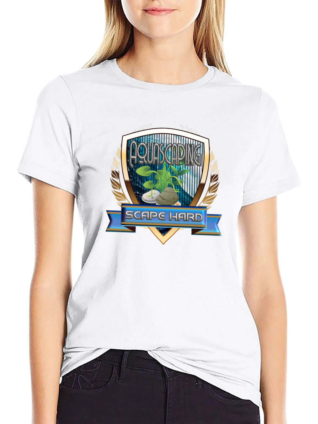 Aquascaping Scape Hard Graphic T-Shirt