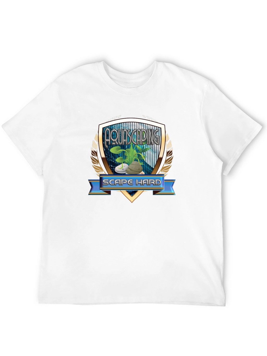 Aquascaping Scape Hard Graphic T-Shirt