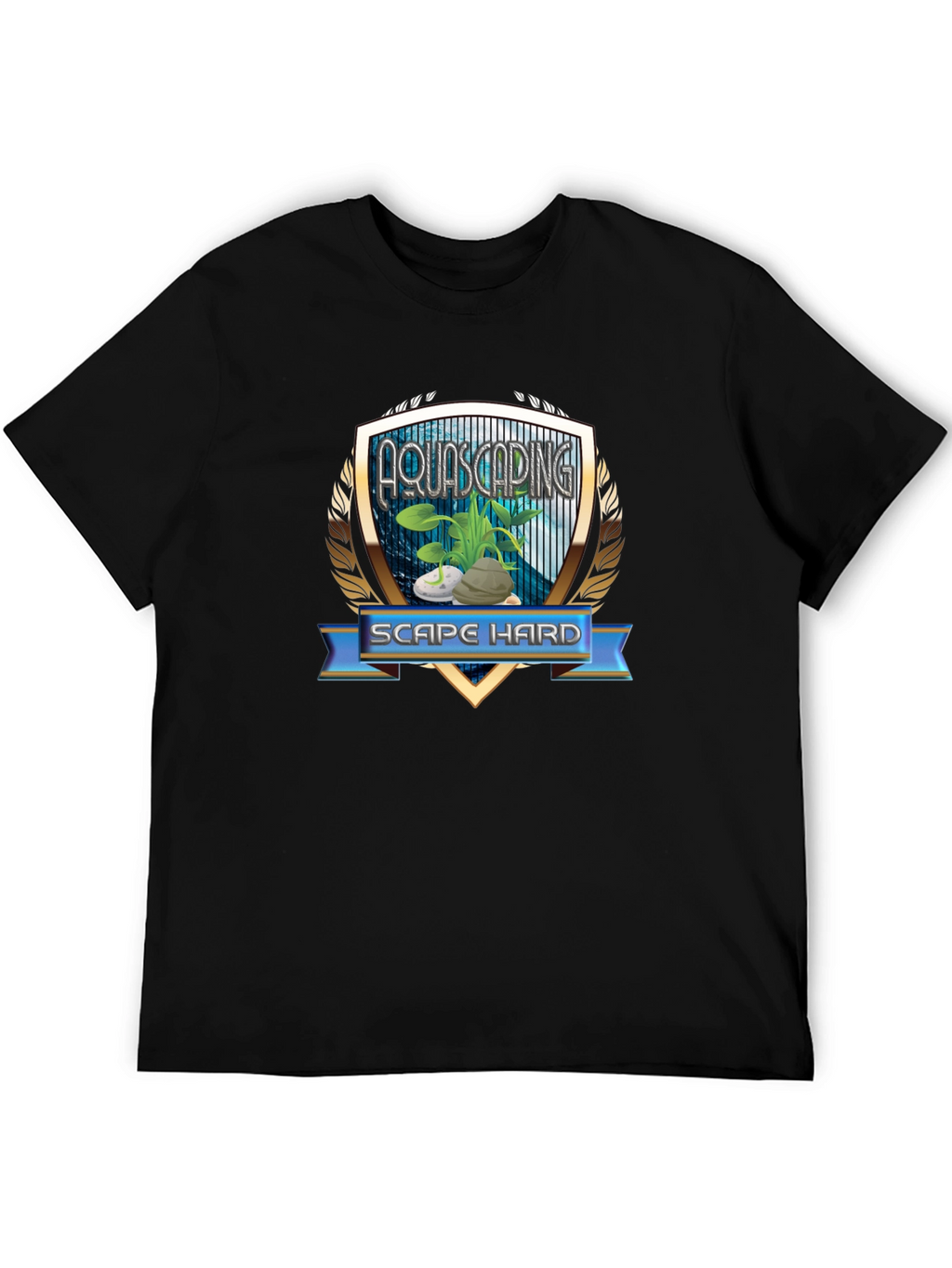 Aquascaping Scape Hard Graphic T-Shirt