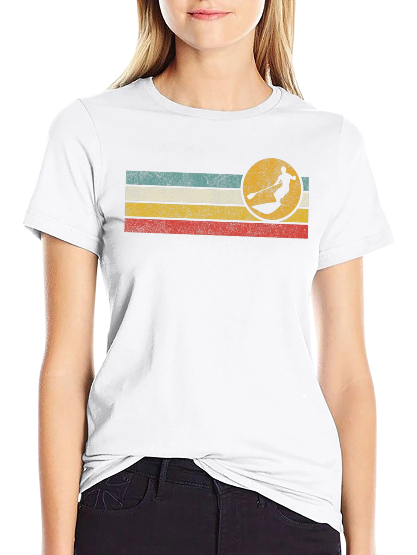 Retro Paddle Boarding Graphic Tee