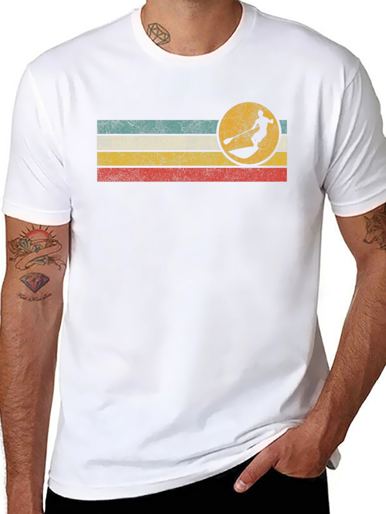 Retro Paddle Boarding Graphic Tee