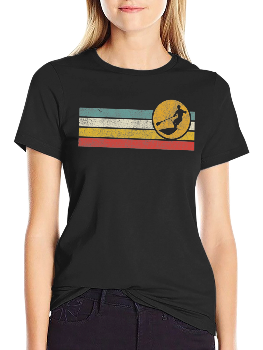Retro Paddle Boarding Graphic Tee