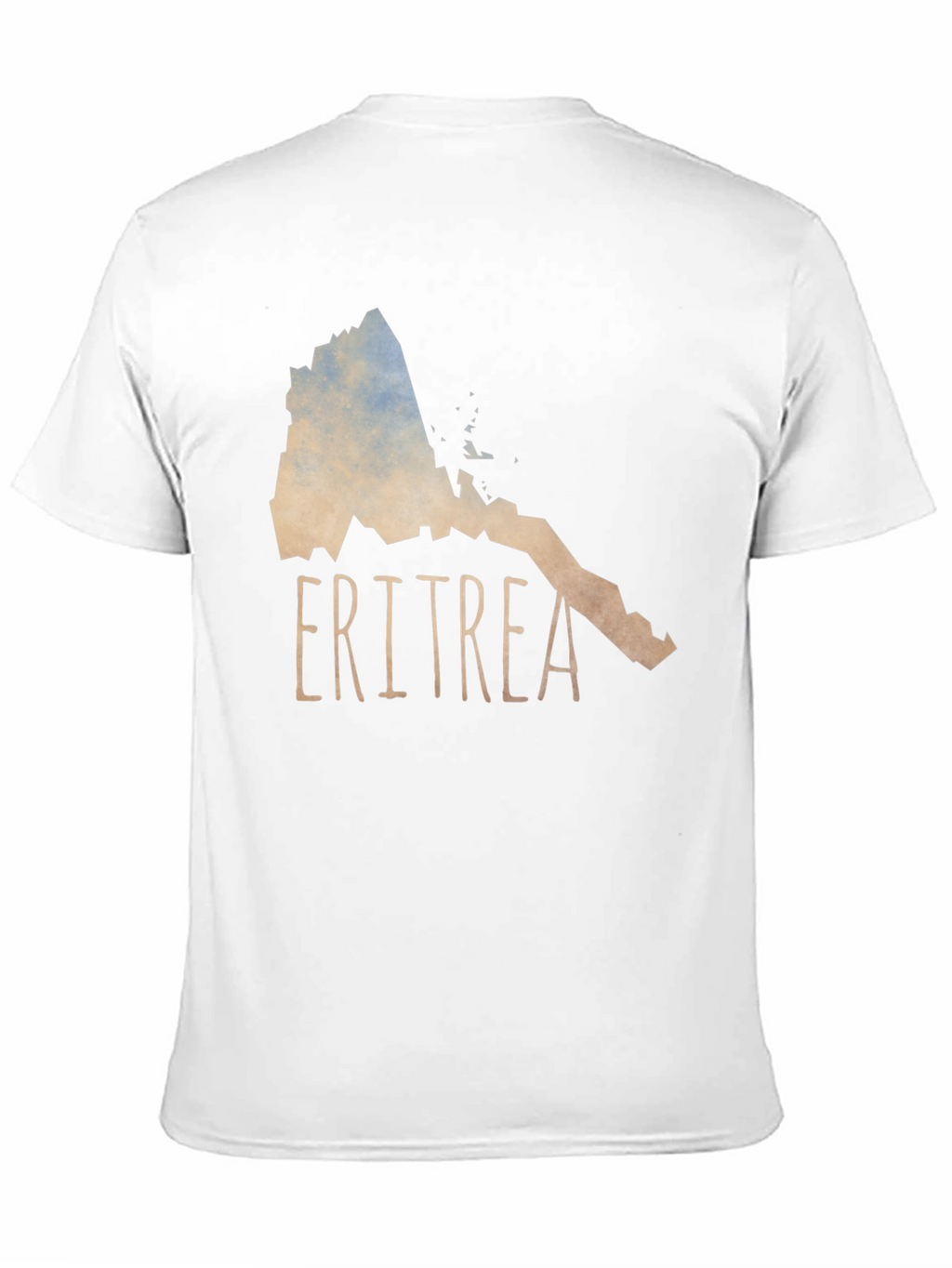 Eritrea Map T-Shirt - Black Cotton Tee