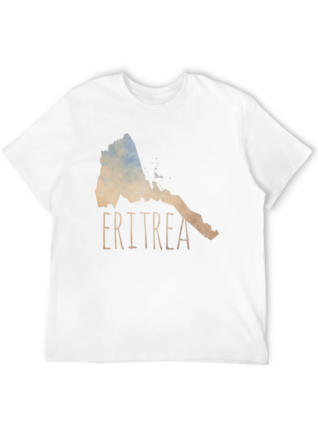 Eritrea Map T-Shirt - Black Cotton Tee