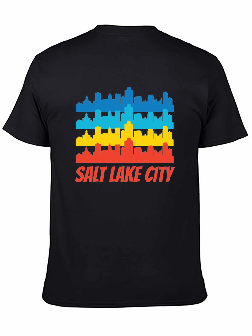 Salt Lake City Skyline T-Shirt - Retro Style