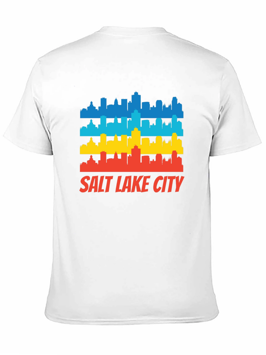 Salt Lake City Skyline T-Shirt - Retro Style