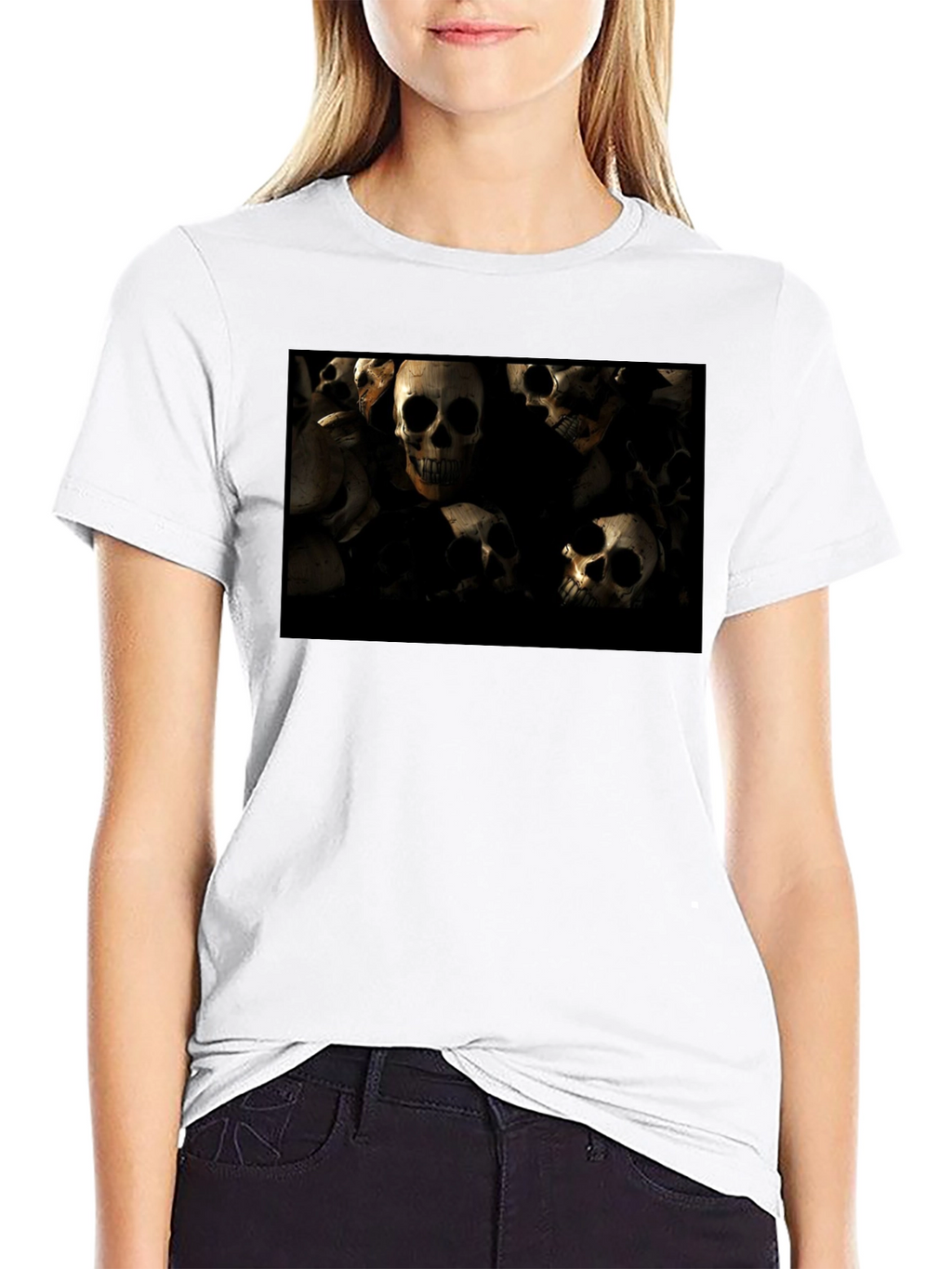 Skull Pile Graphic T-Shirt