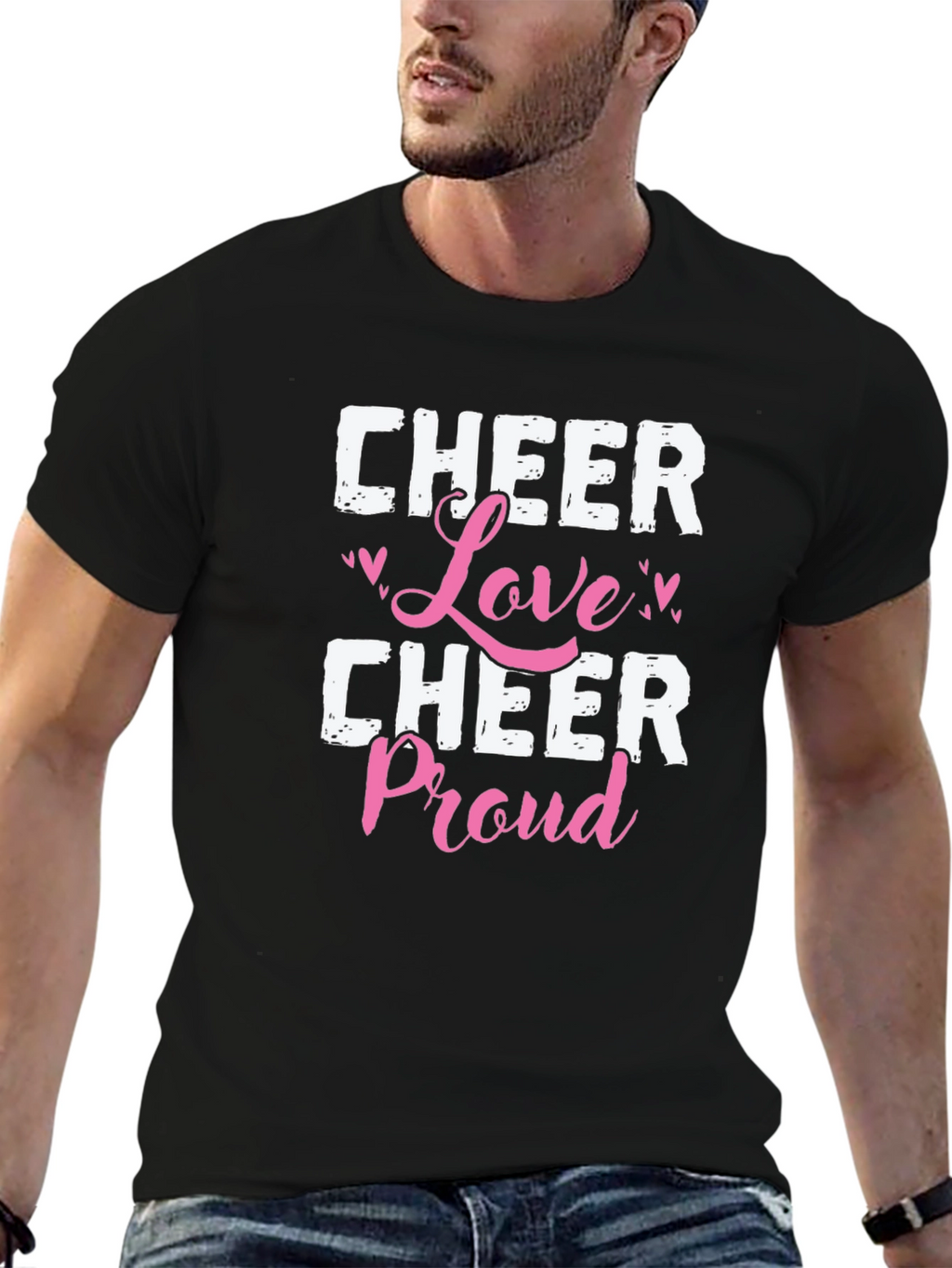 Cheer Love Proud Graphic Tee