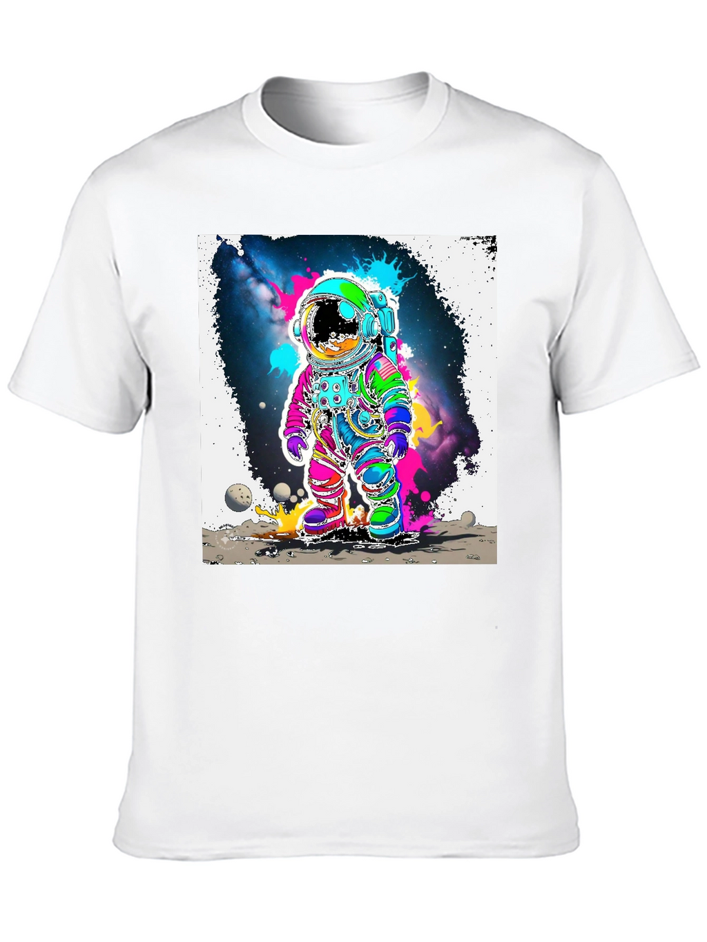 Neon Space Astronaut T-Shirt