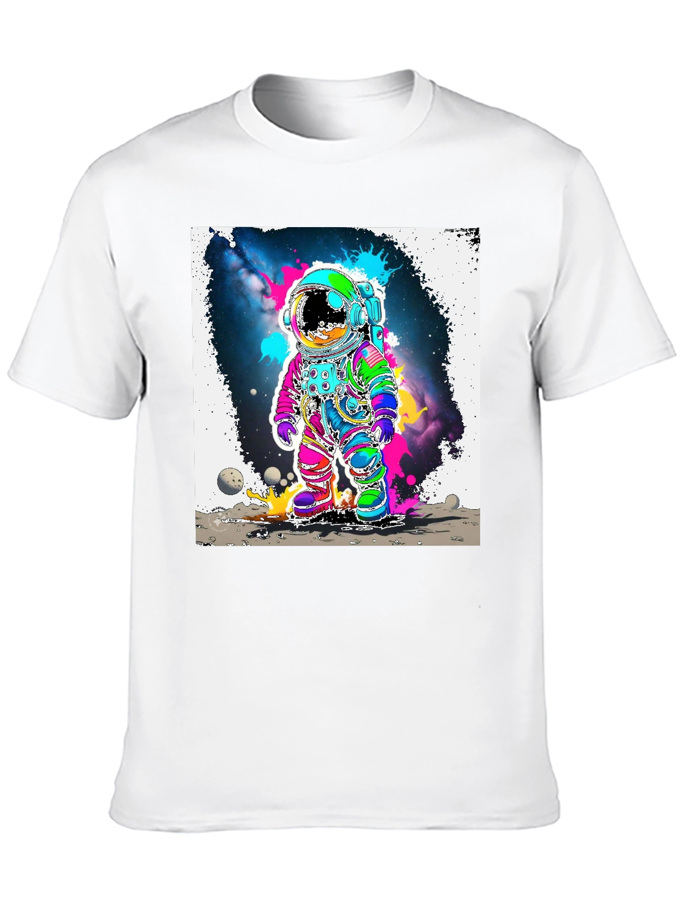 Neon Space Astronaut T-Shirt