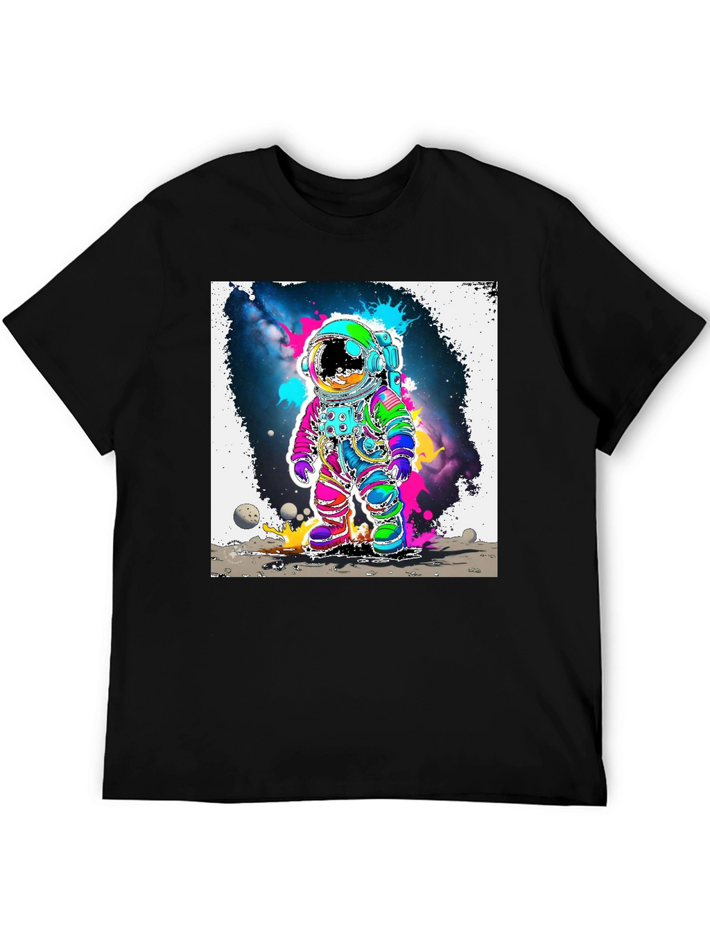 Neon Space Astronaut T-Shirt