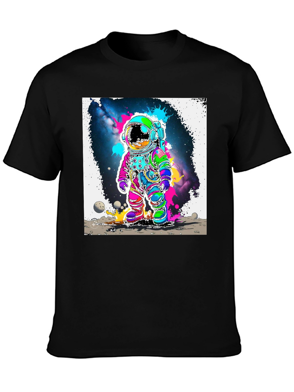 Neon Space Astronaut T-Shirt