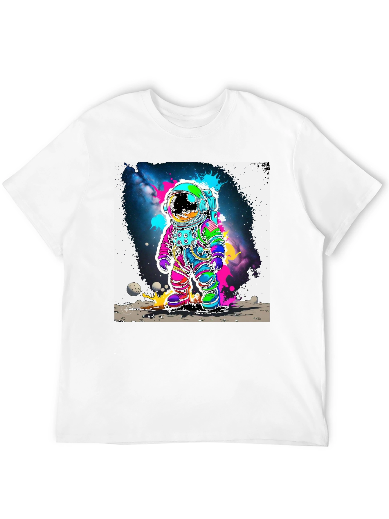Neon Space Astronaut T-Shirt