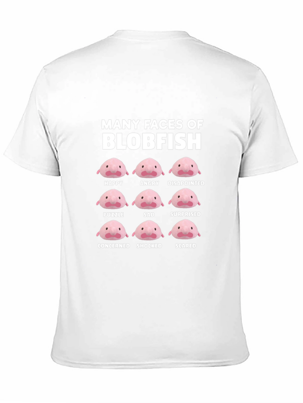 Many Faces of Blobfish T-Shirt - Funny Graphic Tee