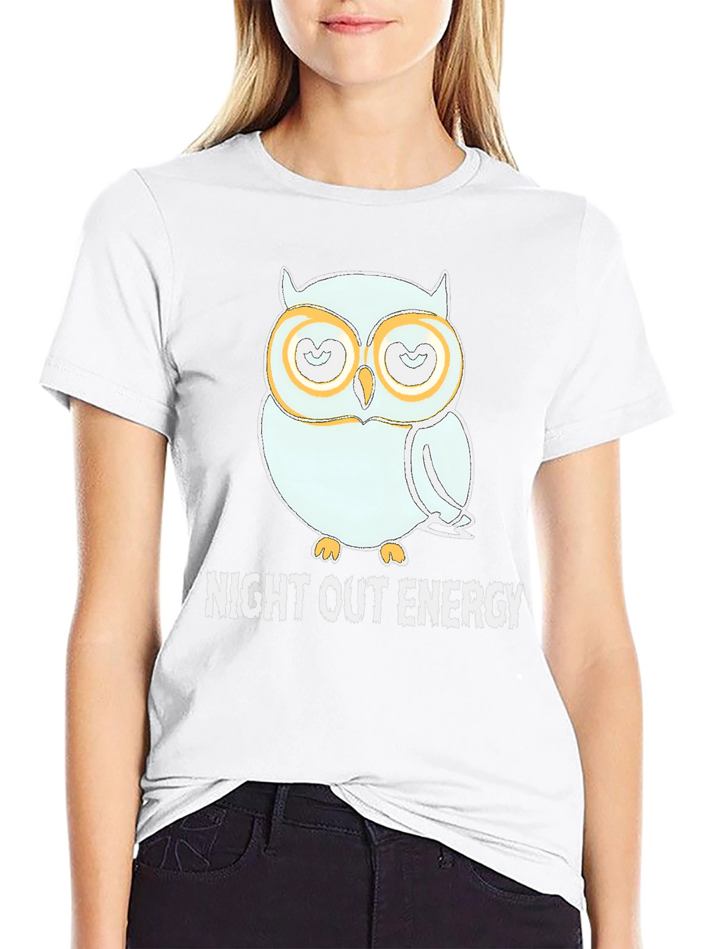 Night Out Energy Owl Graphic Tee