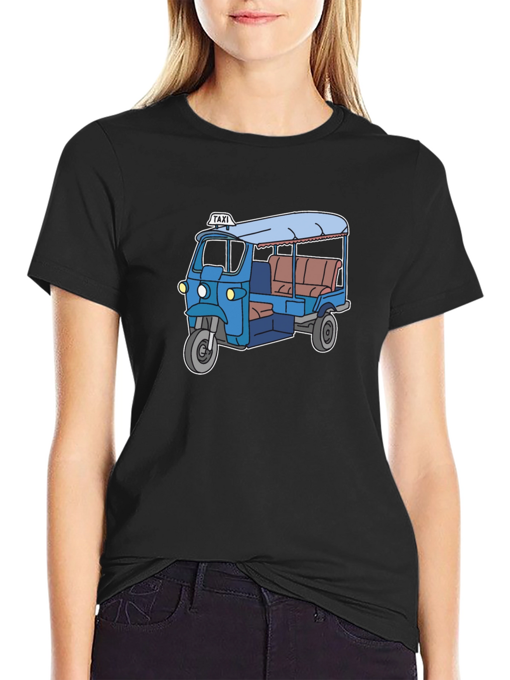 Cool Tuk-Tuk Graphic Tee - Black