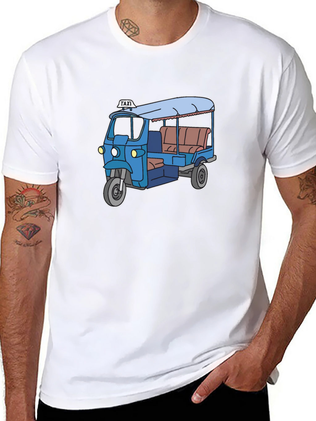 Cool Tuk-Tuk Graphic Tee - Black