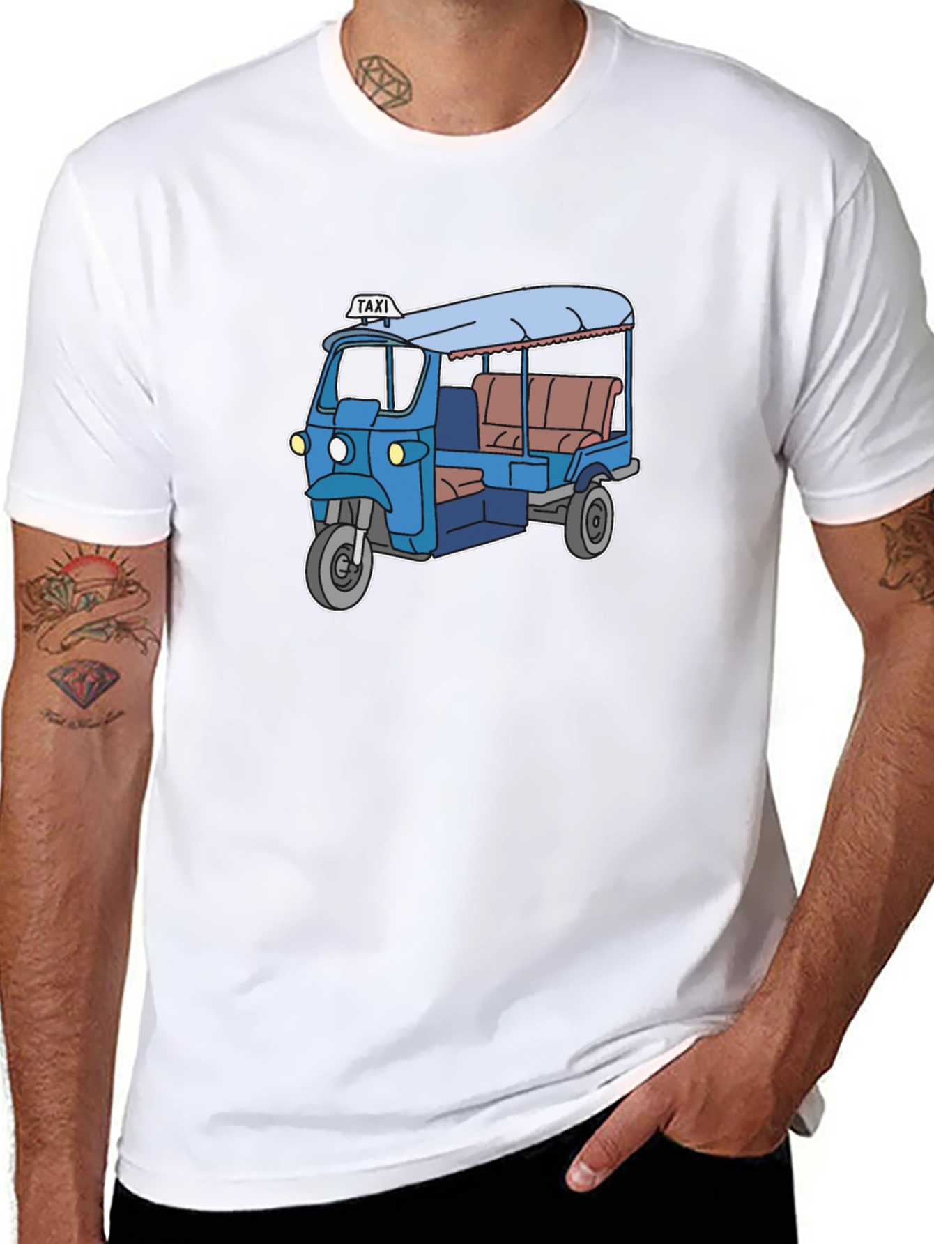 Cool Tuk-Tuk Graphic Tee - Black