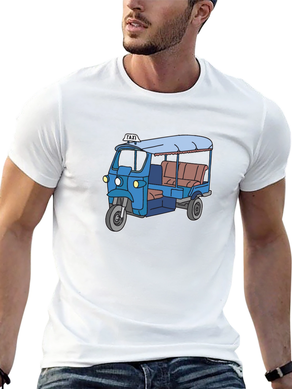 Cool Tuk-Tuk Graphic Tee - Black