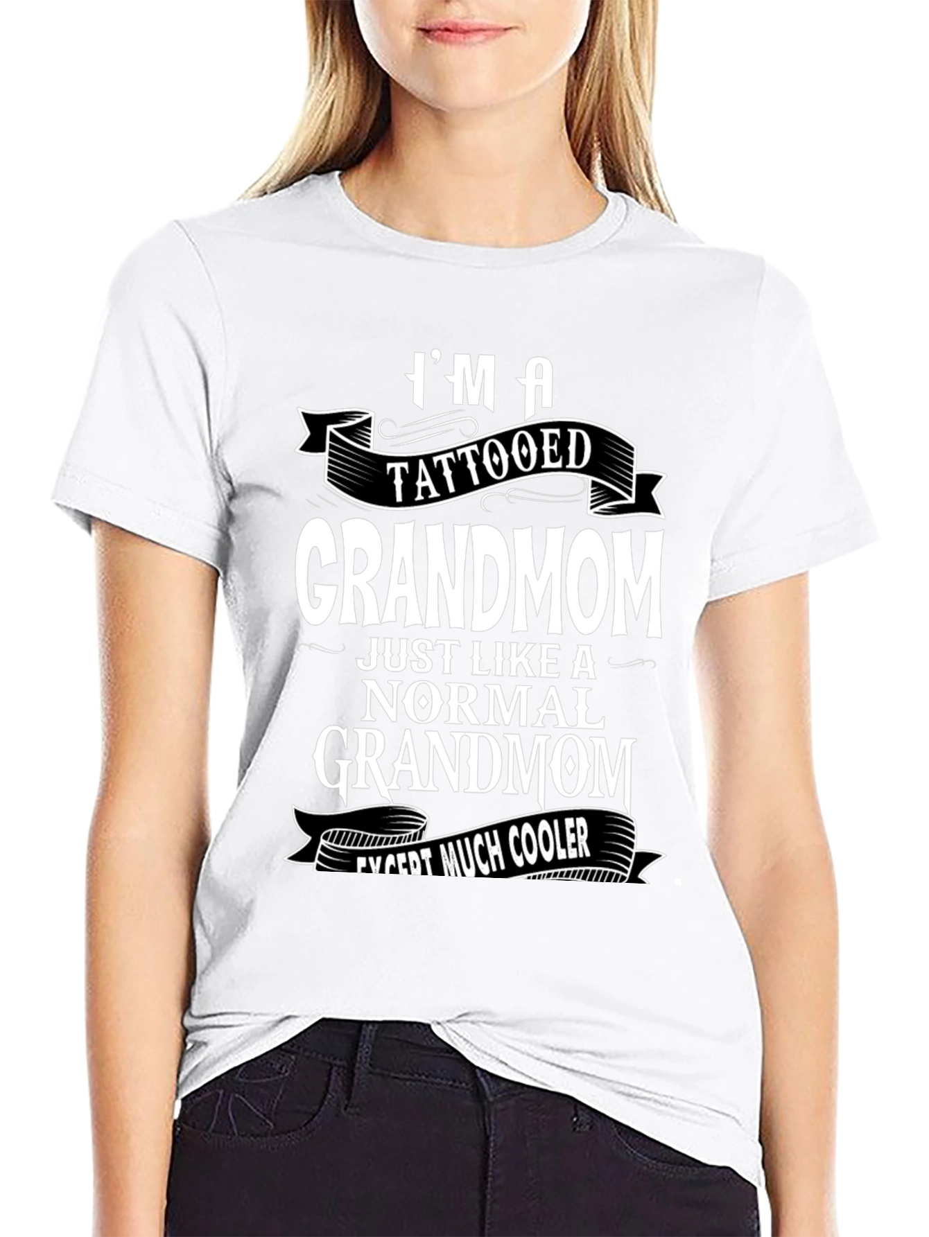 Tattooed Grandmom Cool Graphic Tee