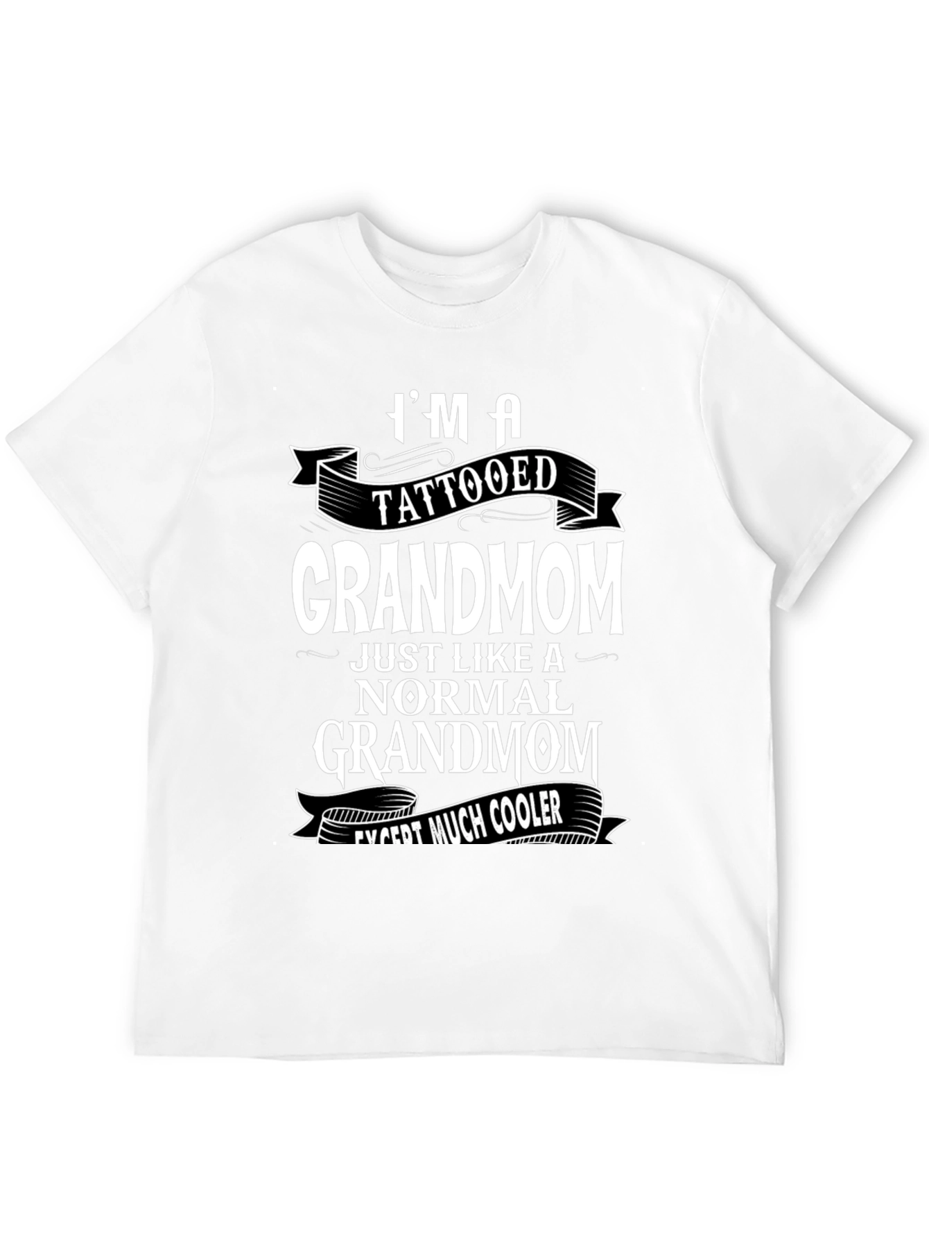 Tattooed Grandmom Cool Graphic Tee