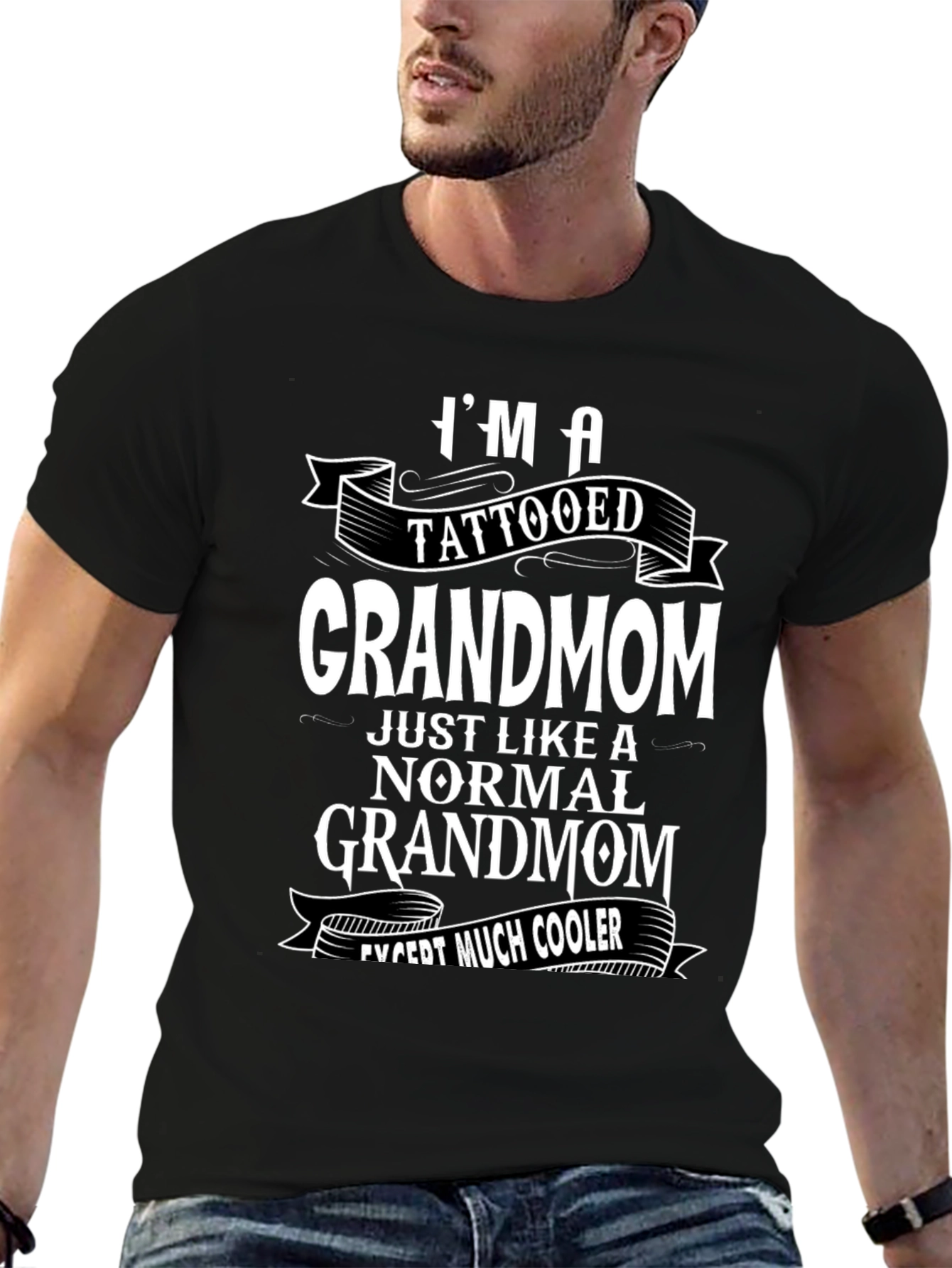 Tattooed Grandmom Cool Graphic Tee