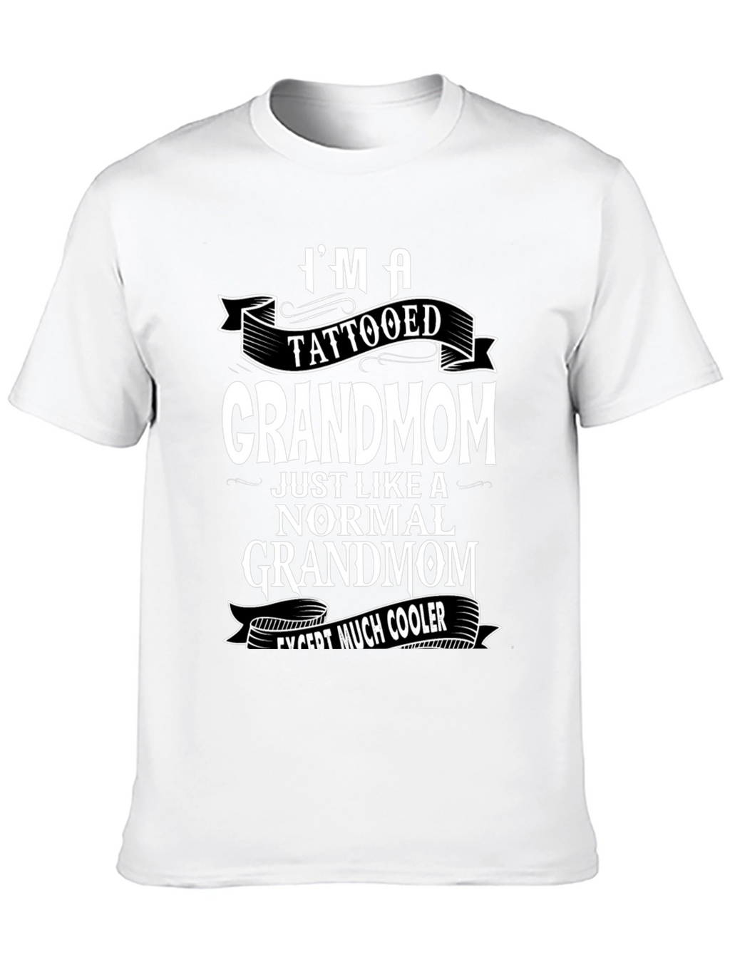 Tattooed Grandmom Cool Graphic Tee
