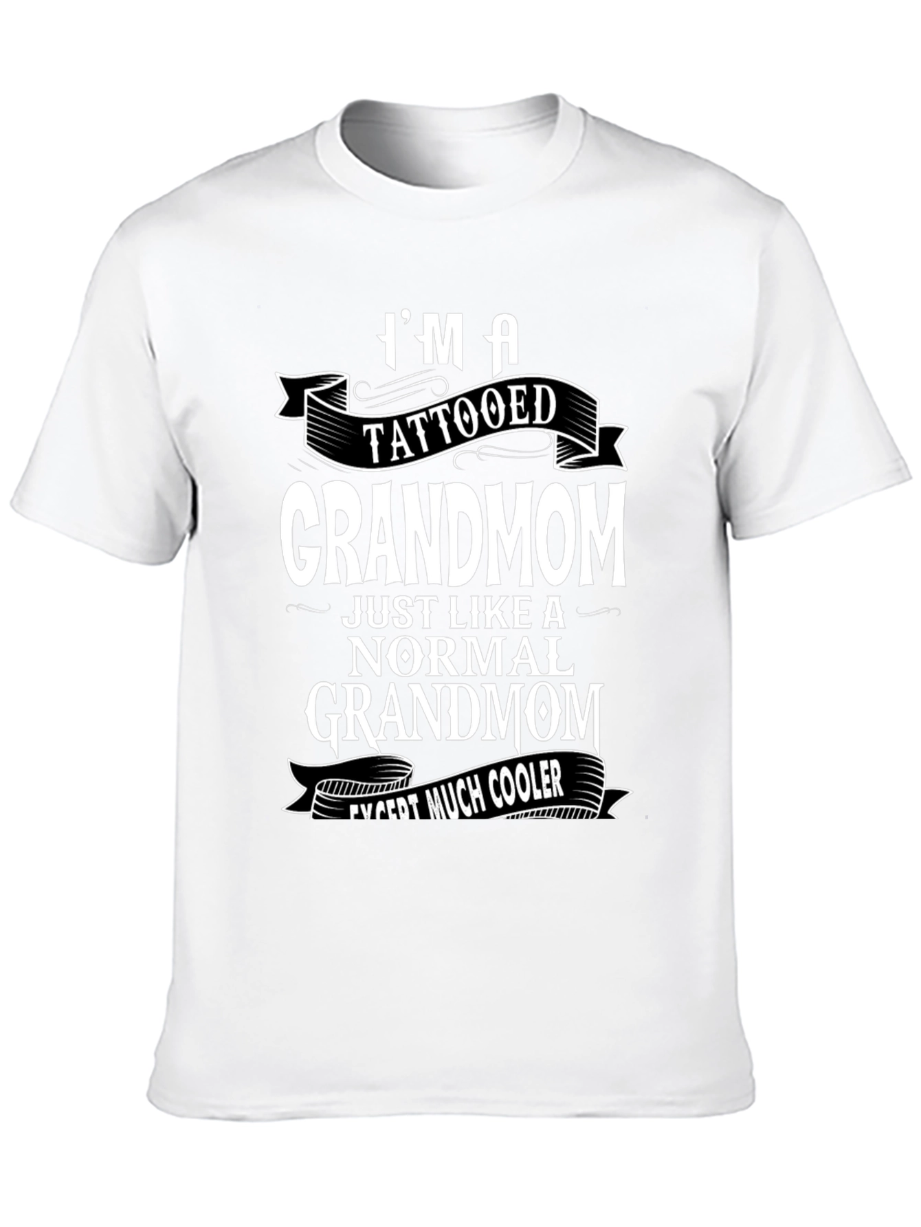 Tattooed Grandmom Cool Graphic Tee