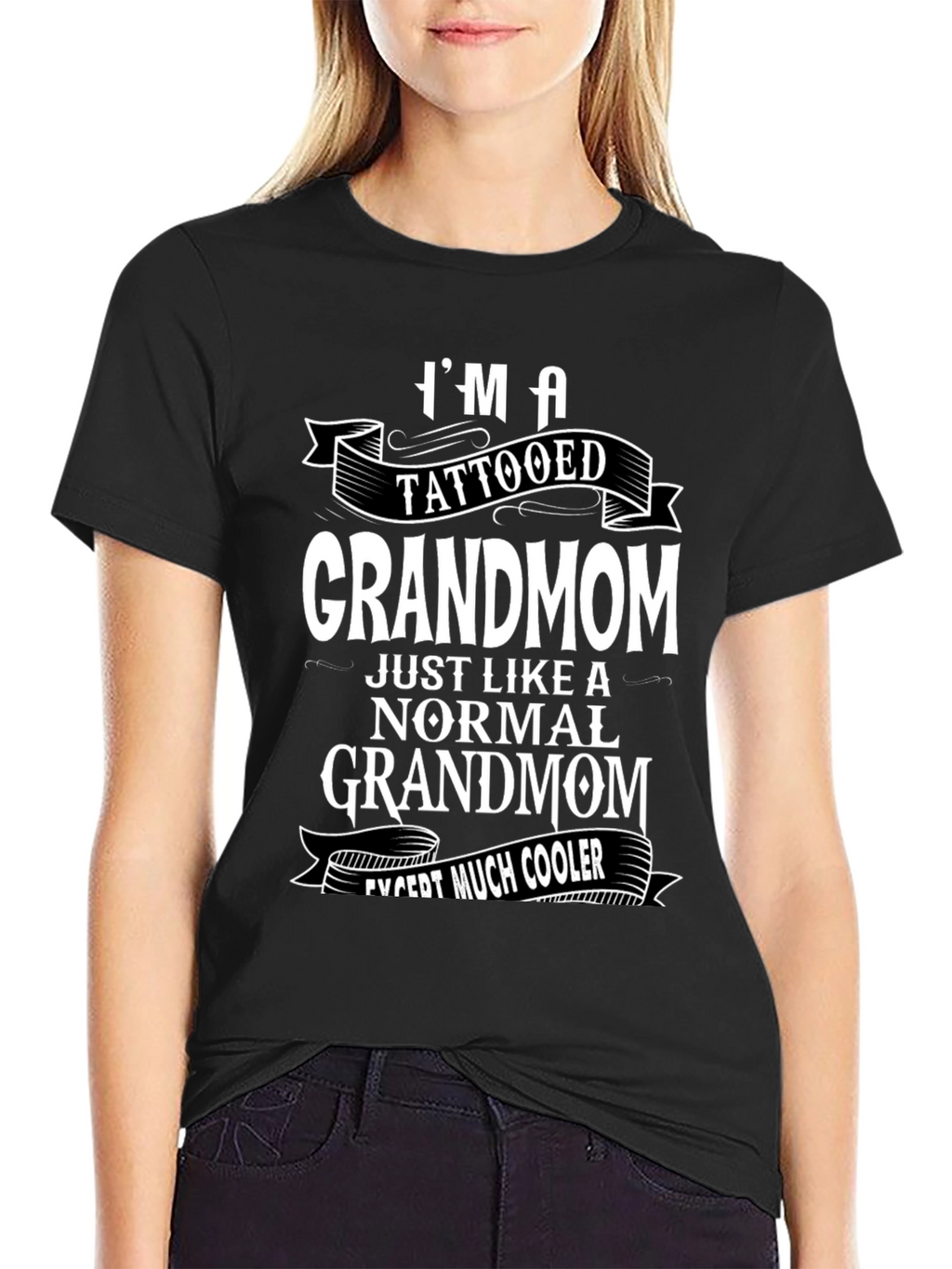 Tattooed Grandmom Cool Graphic Tee