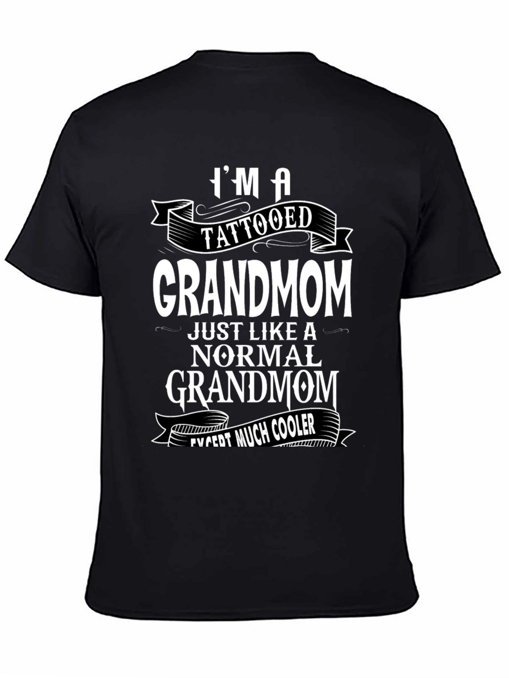 Tattooed Grandmom Cool Graphic Tee