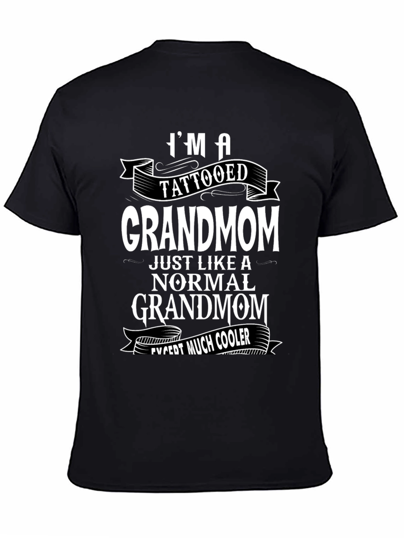 Tattooed Grandmom Cool Graphic Tee