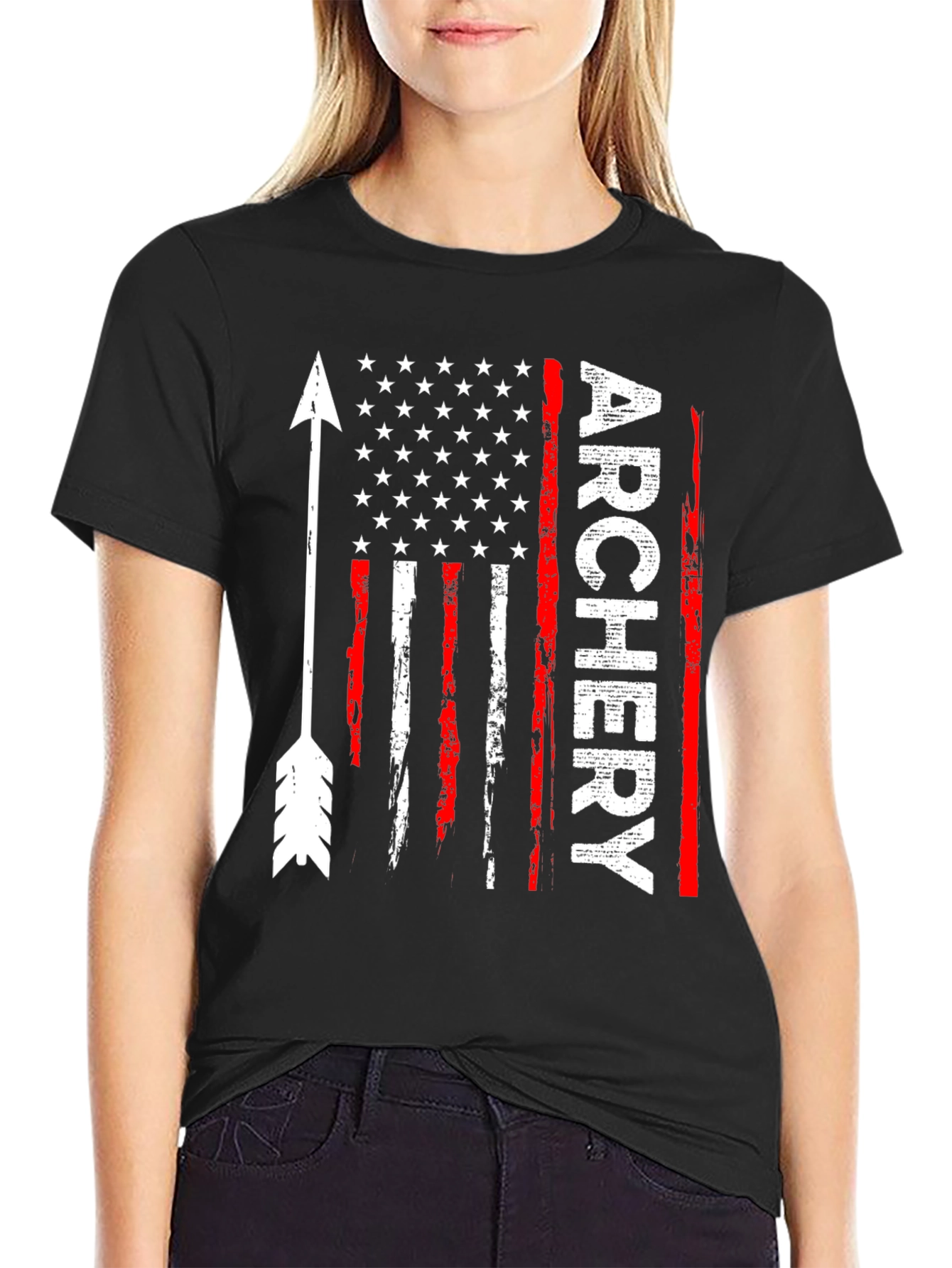 Archery American Flag T-Shirt