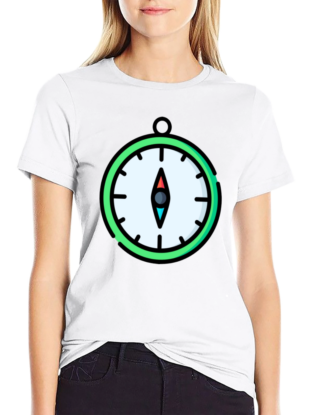 Compass Graphic T-Shirt - Stylish Mens Tee