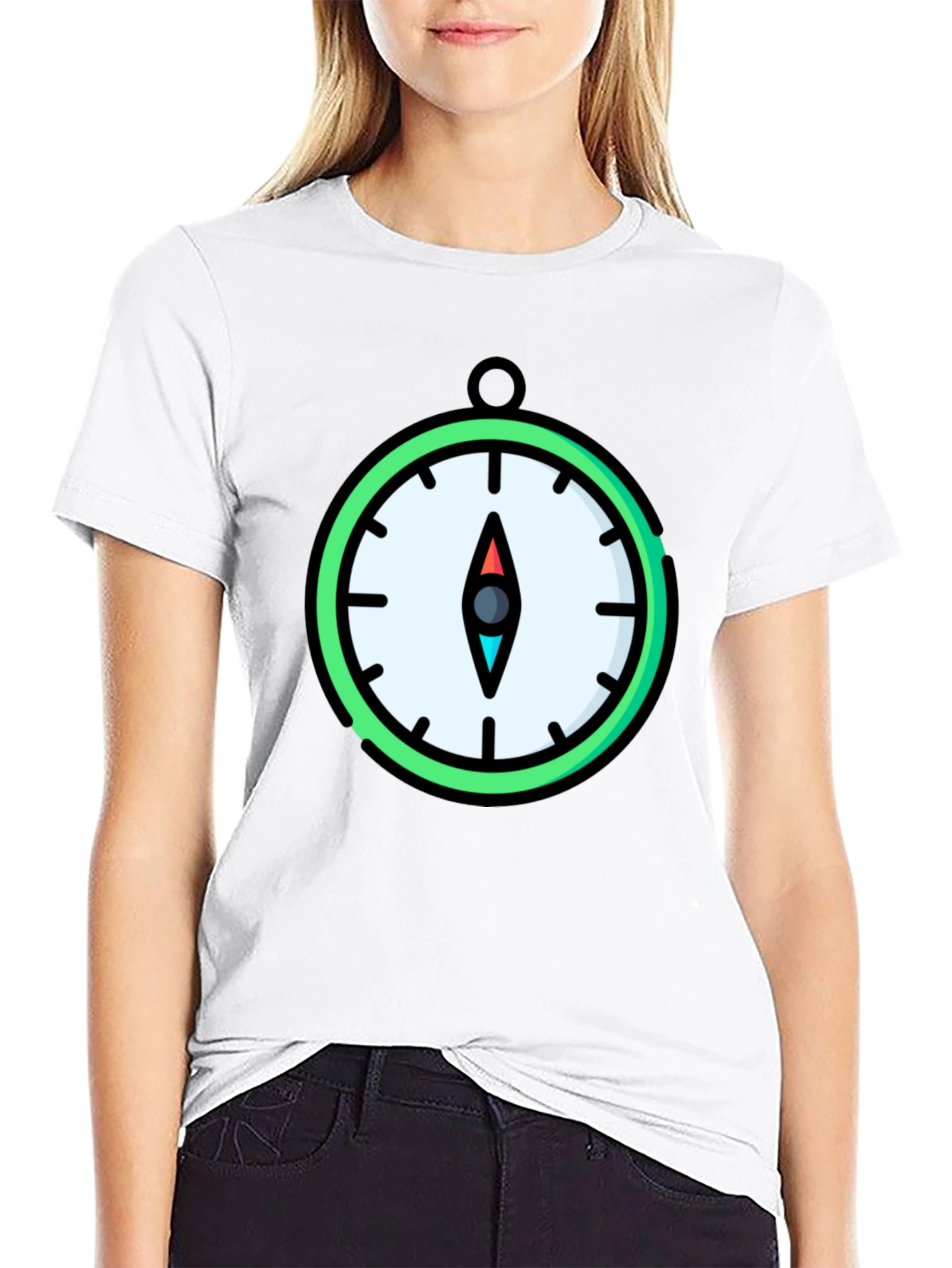 Compass Graphic T-Shirt - Stylish Mens Tee