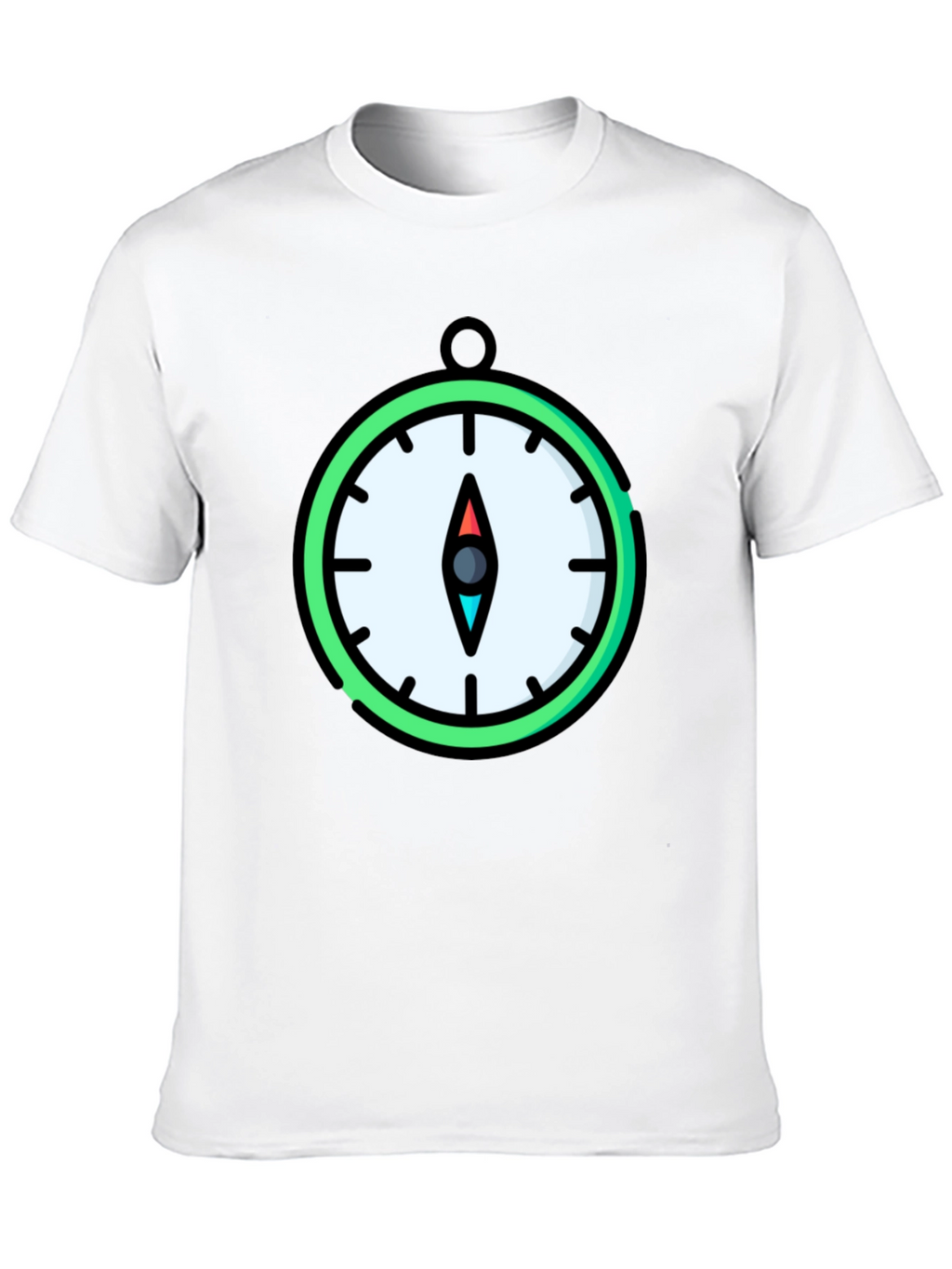 Compass Graphic T-Shirt - Stylish Mens Tee
