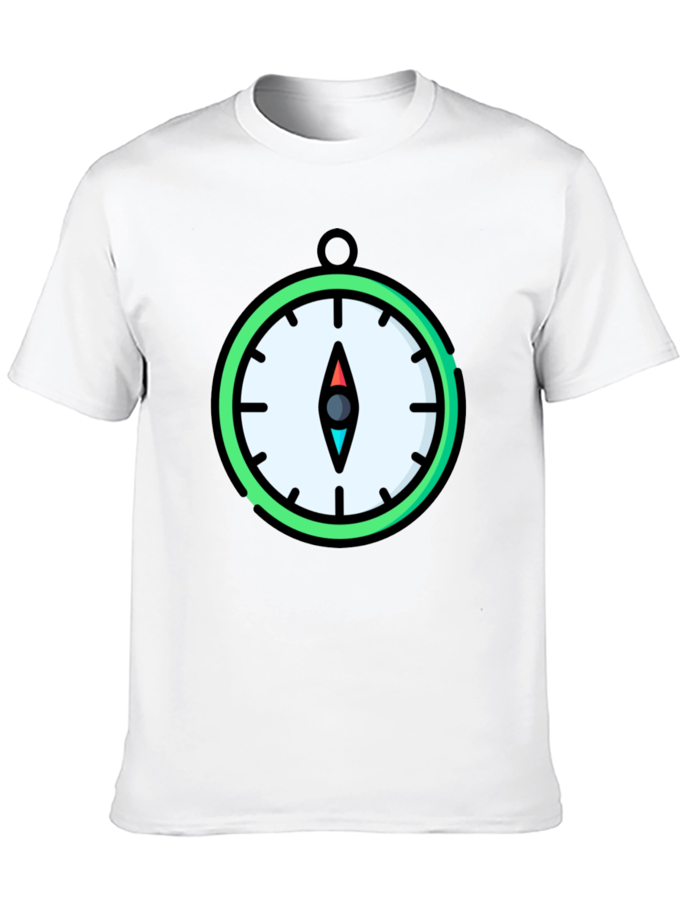 Compass Graphic T-Shirt - Stylish Mens Tee