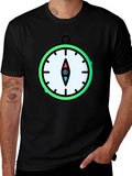 Compass Graphic T-Shirt - Stylish Mens Tee