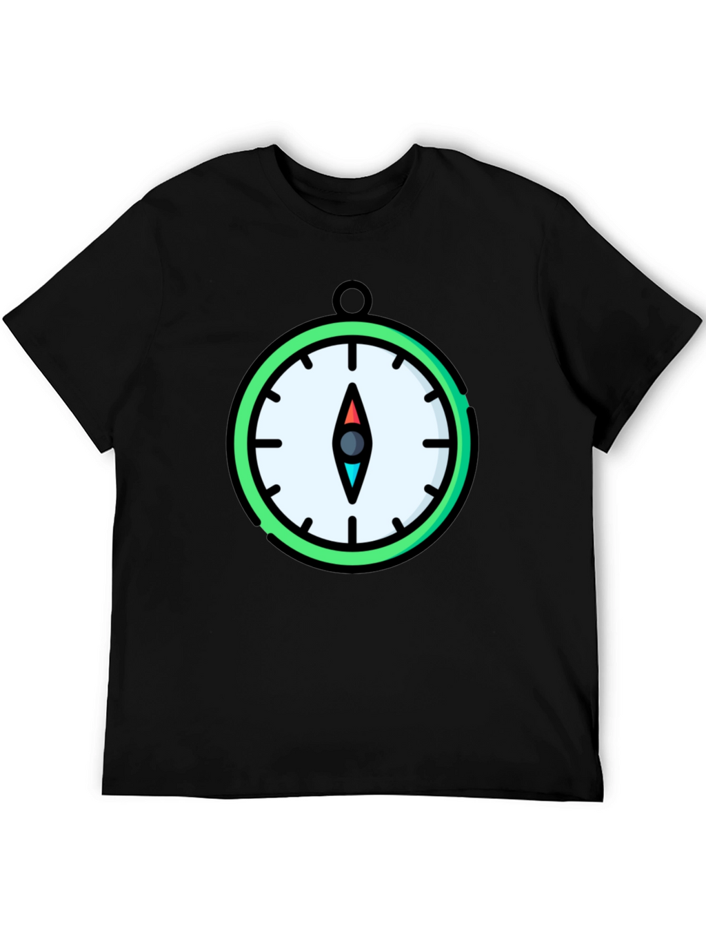 Compass Graphic T-Shirt - Stylish Mens Tee