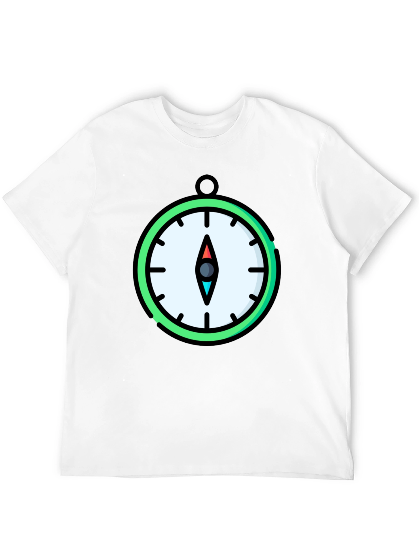 Compass Graphic T-Shirt - Stylish Mens Tee