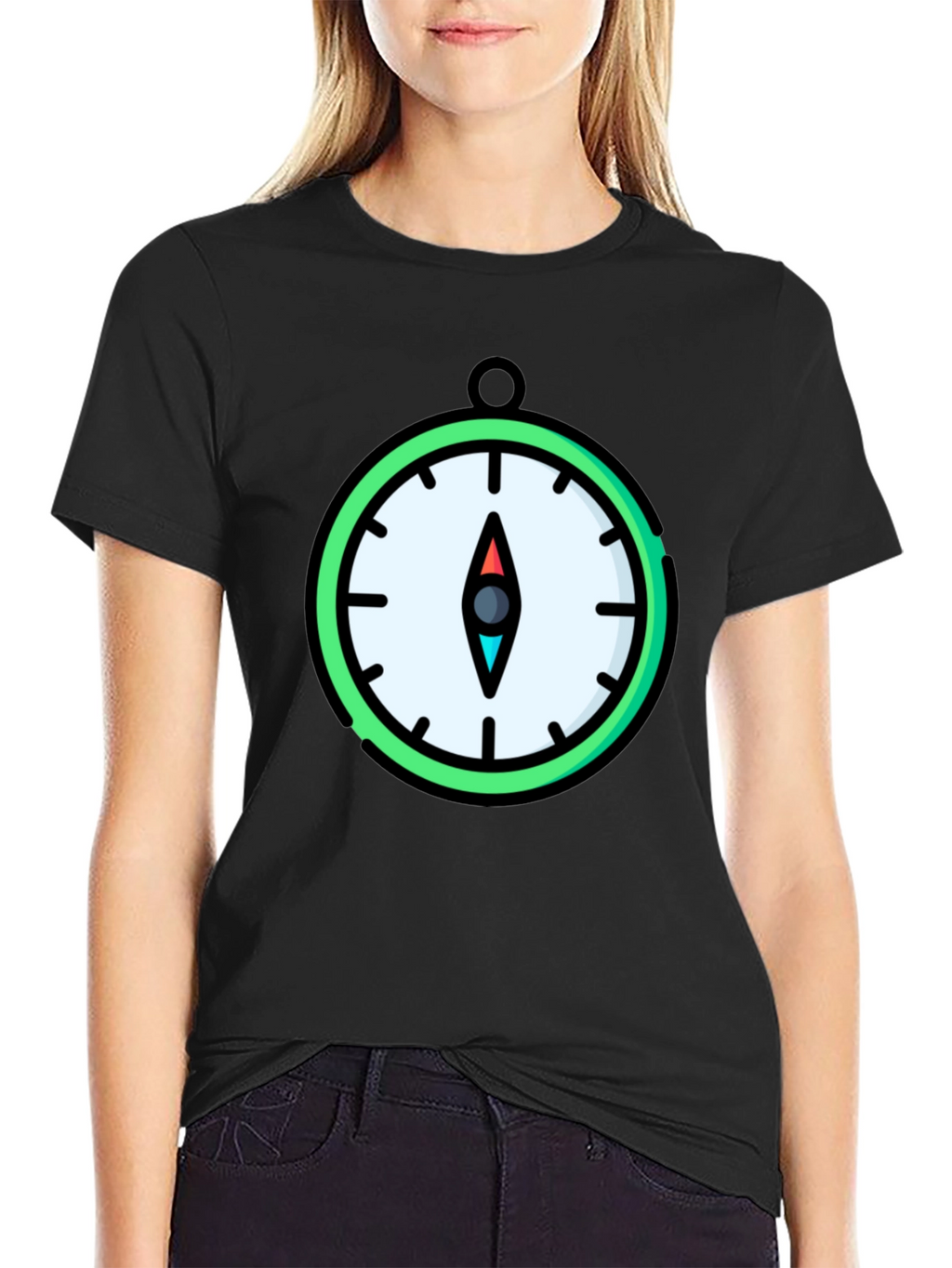 Compass Graphic T-Shirt - Stylish Mens Tee