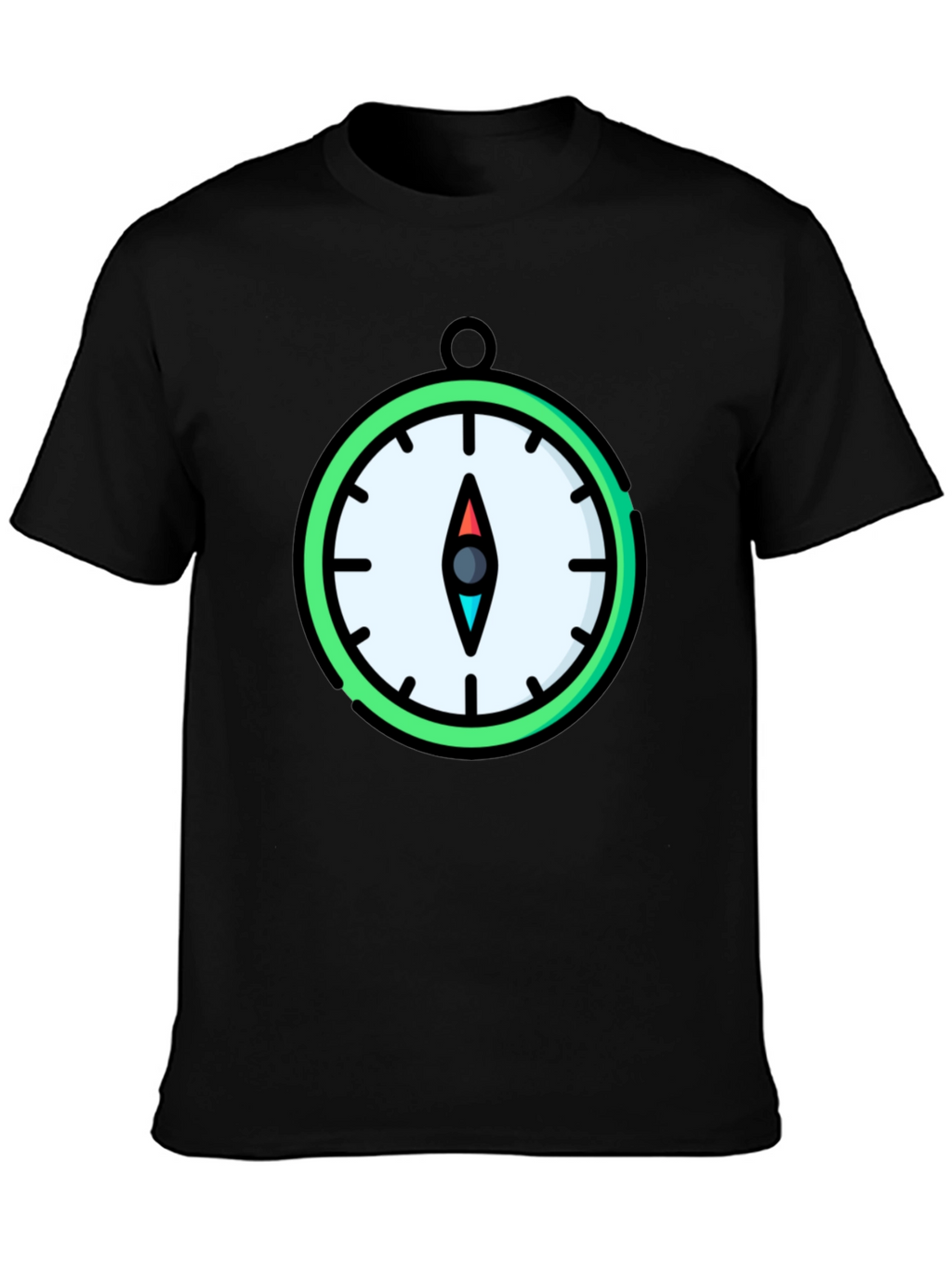 Compass Graphic T-Shirt - Stylish Mens Tee