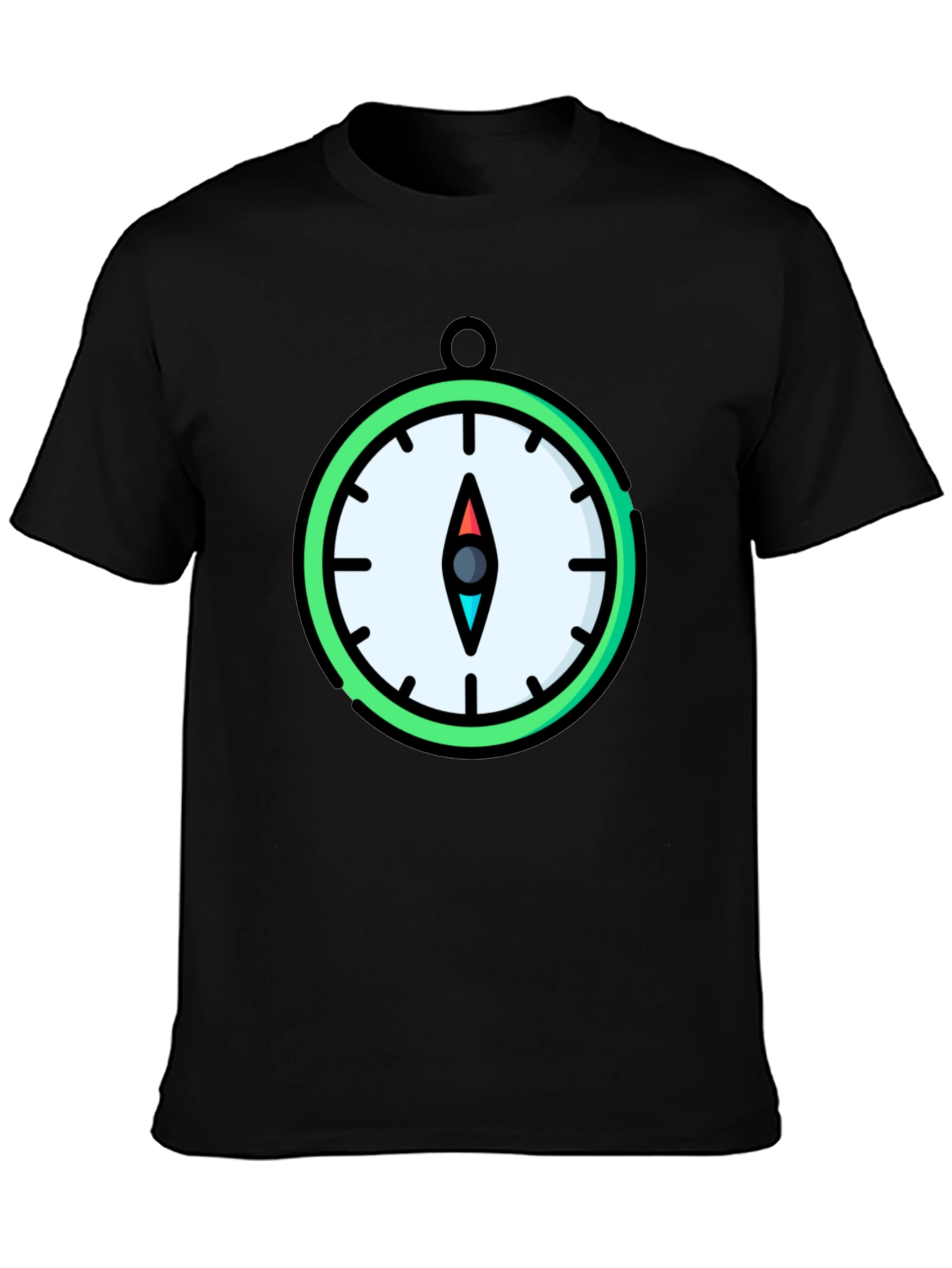 Compass Graphic T-Shirt - Stylish Mens Tee