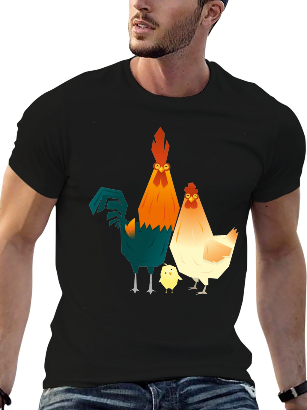 Funky Chicken Family Graphic Tee