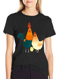 Funky Chicken Family Graphic Tee