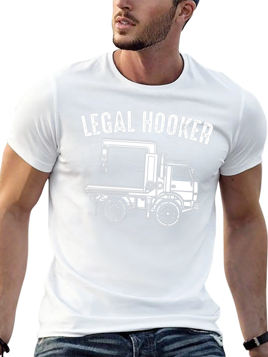 Legal Hooker T-Shirt - Tow Truck Design