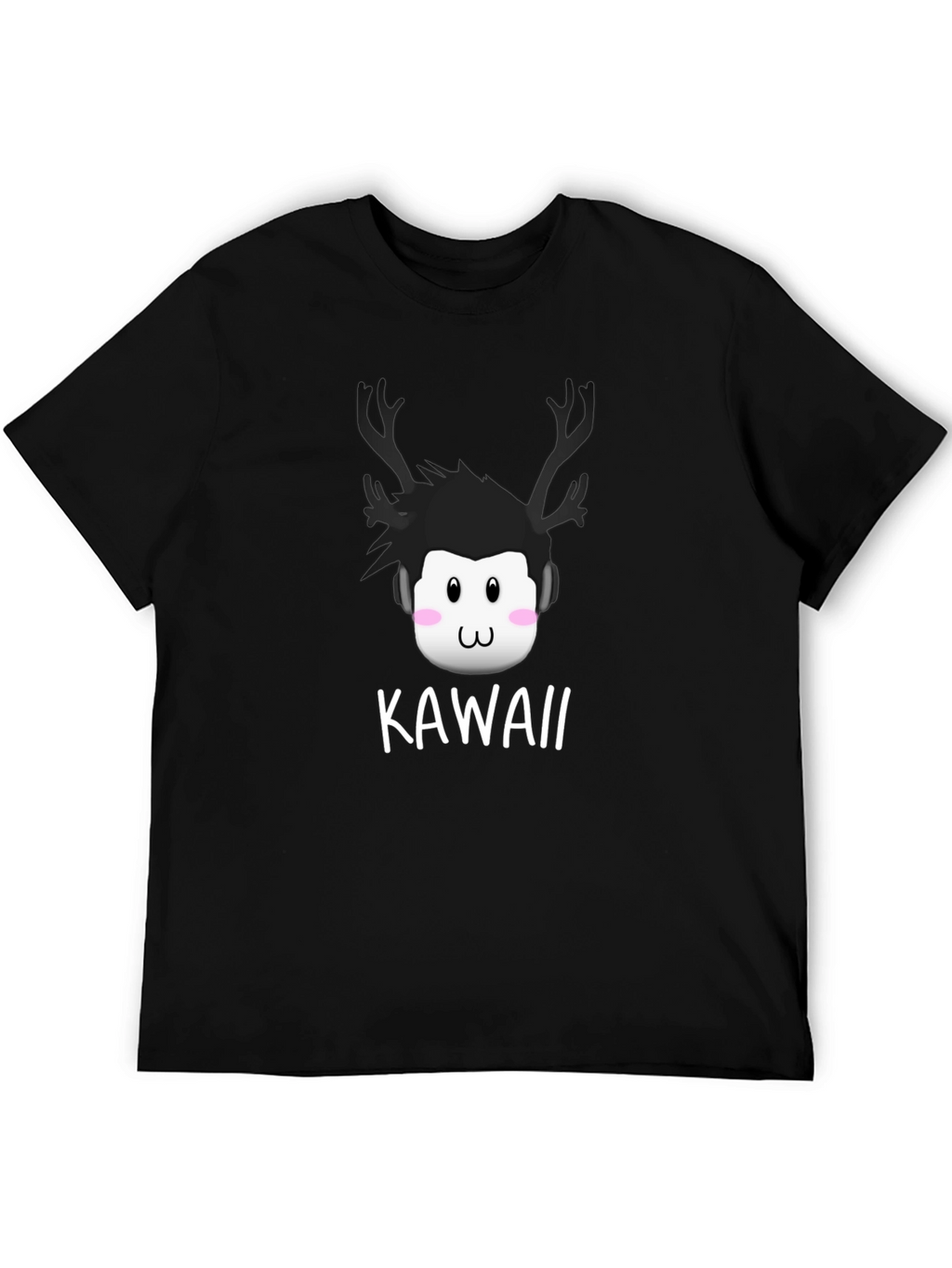 Kawaii Deer Antler Graphic T-Shirt