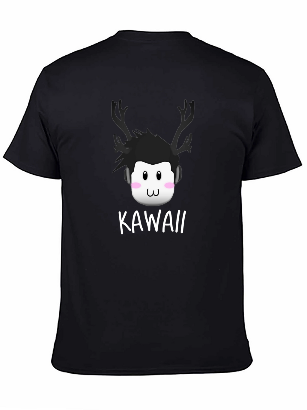 Kawaii Deer Antler Graphic T-Shirt