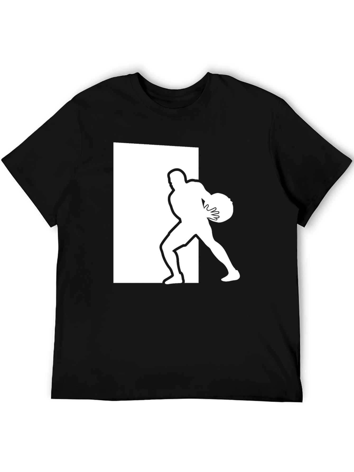 Athlete Graphic Tee - Black Cotton Blend