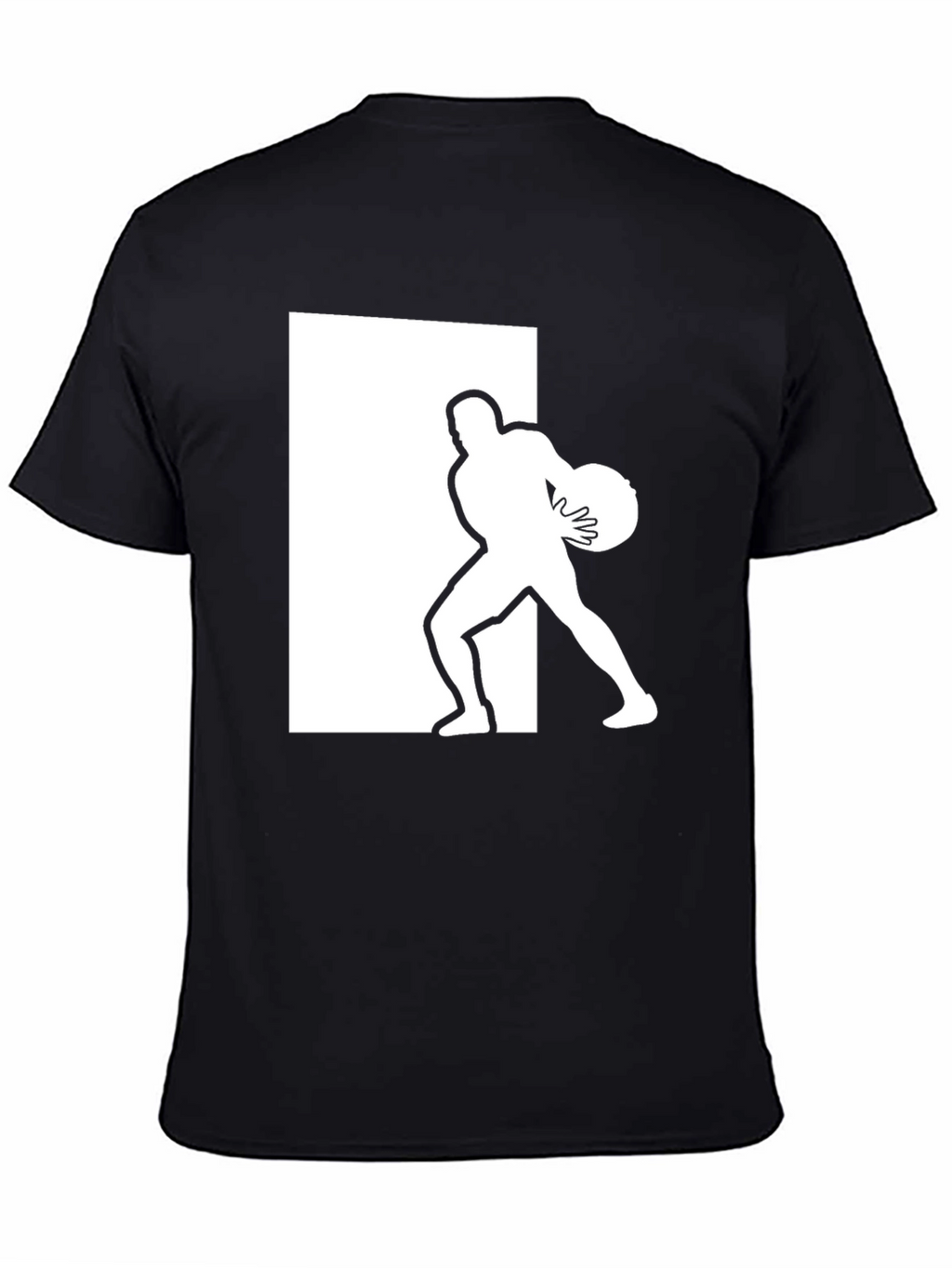 Athlete Graphic Tee - Black Cotton Blend